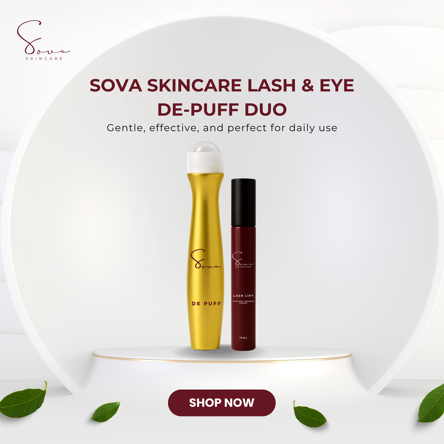 Sova Skincare Lash & Eye De-Puff Duo
