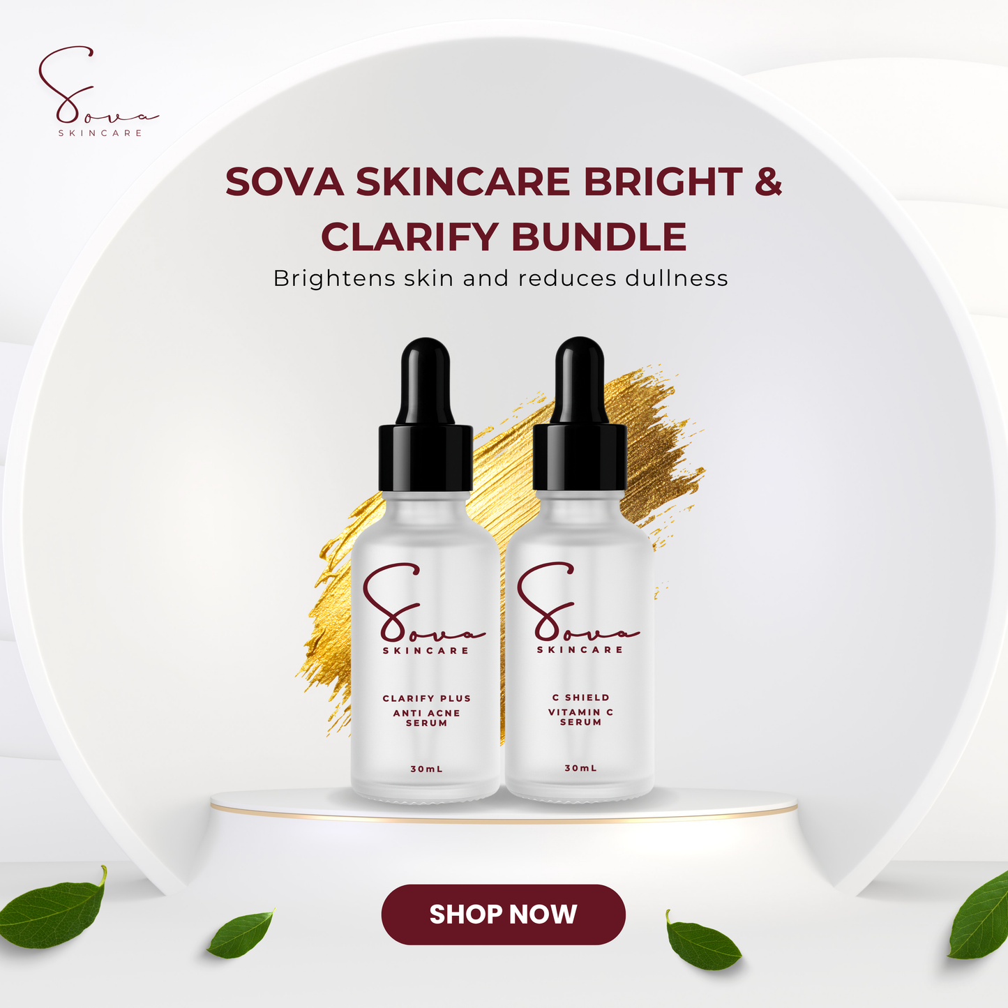 Sova Skincare Bright & Clarify Bundle